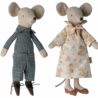 Maileg Opa en Oma Grandma en Grandpa Mice in sigarendoos Maileg Opa en Oma Grandma en Grandpa Mice in sigarendoos