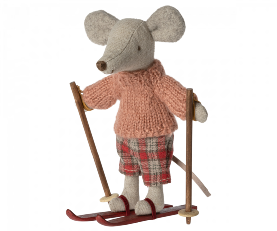 Maileg Winter Mouse met ski set, Big sister Maileg Winter Mouse met ski set, Big sister