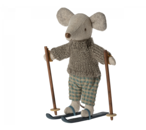 Maileg Winter Mouse met ski set, Big brother Maileg Winter Mouse met ski set, Big brother