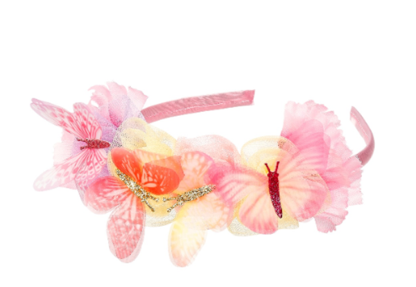 Souza! Diadeem Lilyanne bloemen & vlinders Souza! Diadeem Lilyanne bloemen & vlinders