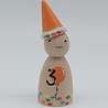 Houten Pegdoll Verjaardag met cijfer Houten Pegdoll Verjaardag met cijfer