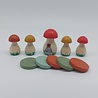 Set Paddenstoelen met schijfjes Set Paddenstoelen met schijfjes