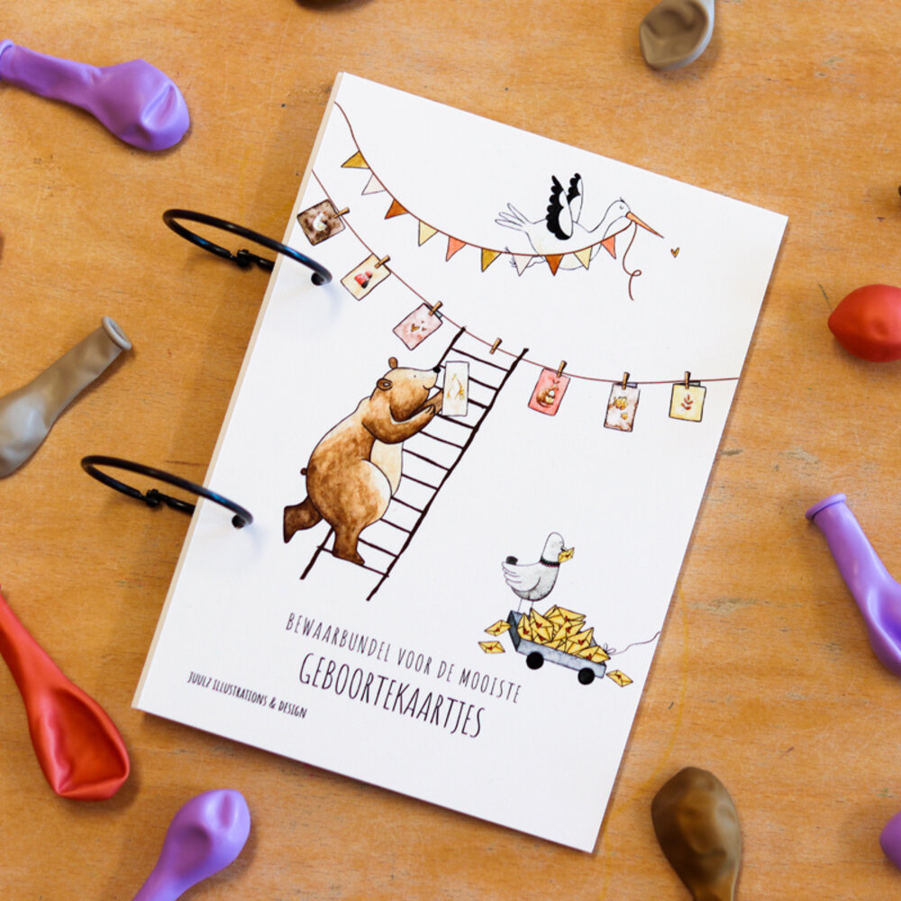 Juulz Illustrations Bewaarbundel Geboortekaartjes Juulz Illustrations Bewaarbundel Geboortekaartjes
