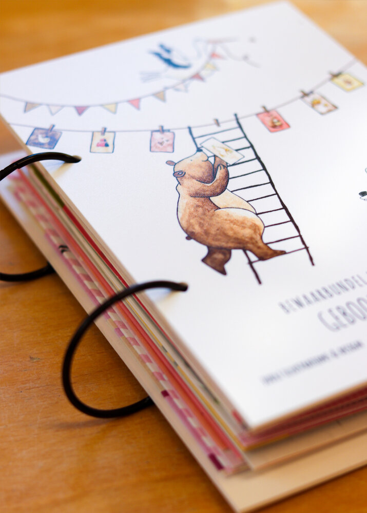 Juulz Illustrations Bewaarbundel Geboortekaartjes Juulz Illustrations Bewaarbundel Geboortekaartjes