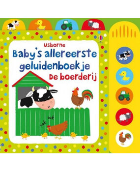 Baby's allereerste geluidenboekje| De boederij Baby's allereerste geluidenboekje| De boederij
