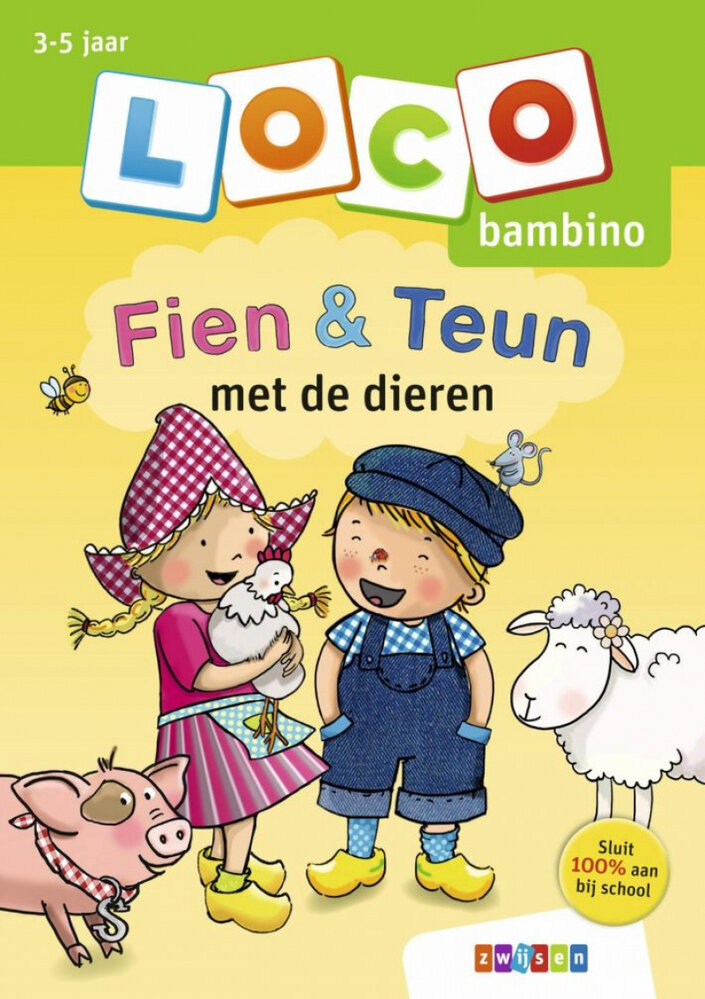 Loco Bambino Oefenboekje Fien & Teun met de dieren Loco Bambino Oefenboekje Fien & Teun met de dieren