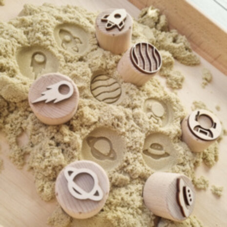 Kiddi Houten stempelset|Ruimtevaart