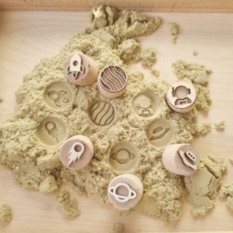 Kiddi Houten stempelset|Ruimtevaart