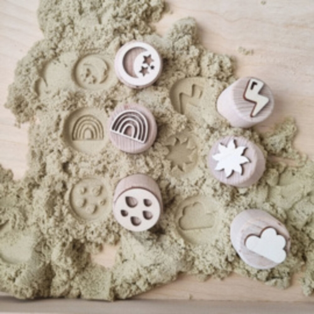 Kiddi Houten stempelset| Het weer Kiddi Houten stempelset| Het weer