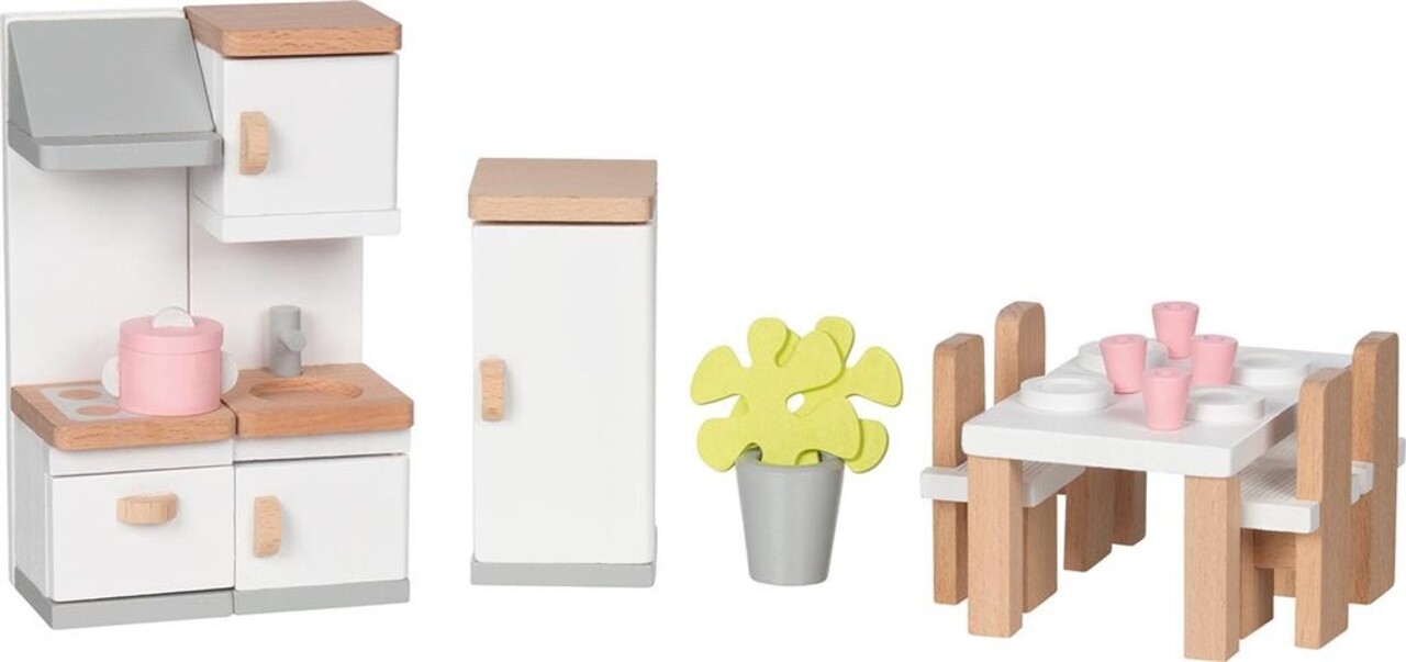 Goki Houten poppenhuis accessoires |Keuken Goki Houten poppenhuis accessoires |Keuken