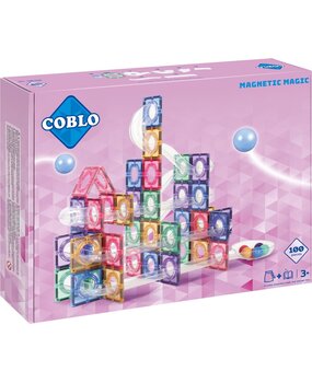 Coblo Knikkerbaan Pastel  100 stuks