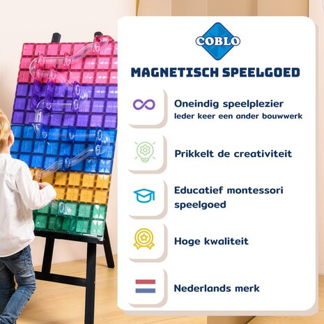 Coblo Knikkerbaan Pastel  100 stuks