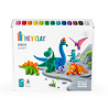 Hey Clay Interactieve Boetseerklei Dino's (15 kleuren)