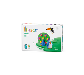 Hey Clay Interactieve Boetseerklei Vogels (6 kleuren) Hey Clay Interactieve Boetseerklei Vogels (6 kleuren)