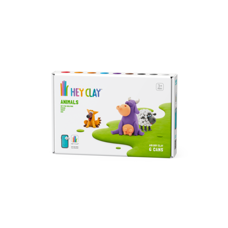 Hey Clay Interactieve Boetseerklei Animals (6 kleuren) Hey Clay Interactieve Boetseerklei Animals (6 kleuren)