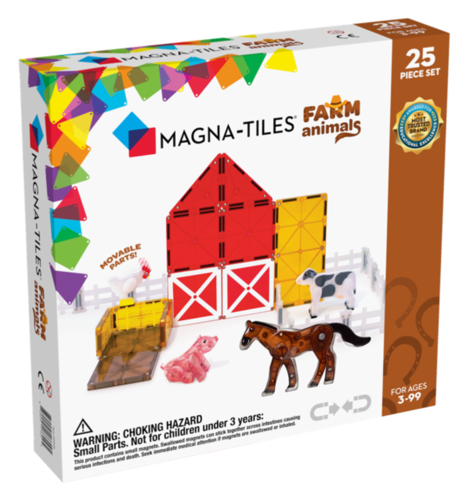 Magna Tiles Boerderijdieren Farm Animals 25 stuks Magna Tiles Boerderijdieren Farm Animals 25 stuks