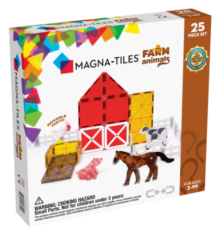 Magna Tiles Boerderijdieren Farm Animals 25 stuks Magna Tiles Boerderijdieren Farm Animals 25 stuks
