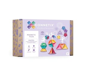 Connetix Magnetische Tegels Pastel Shape Expansion 48 stuks Connetix Magnetische Tegels Pastel Shape Expansion 48 stuks