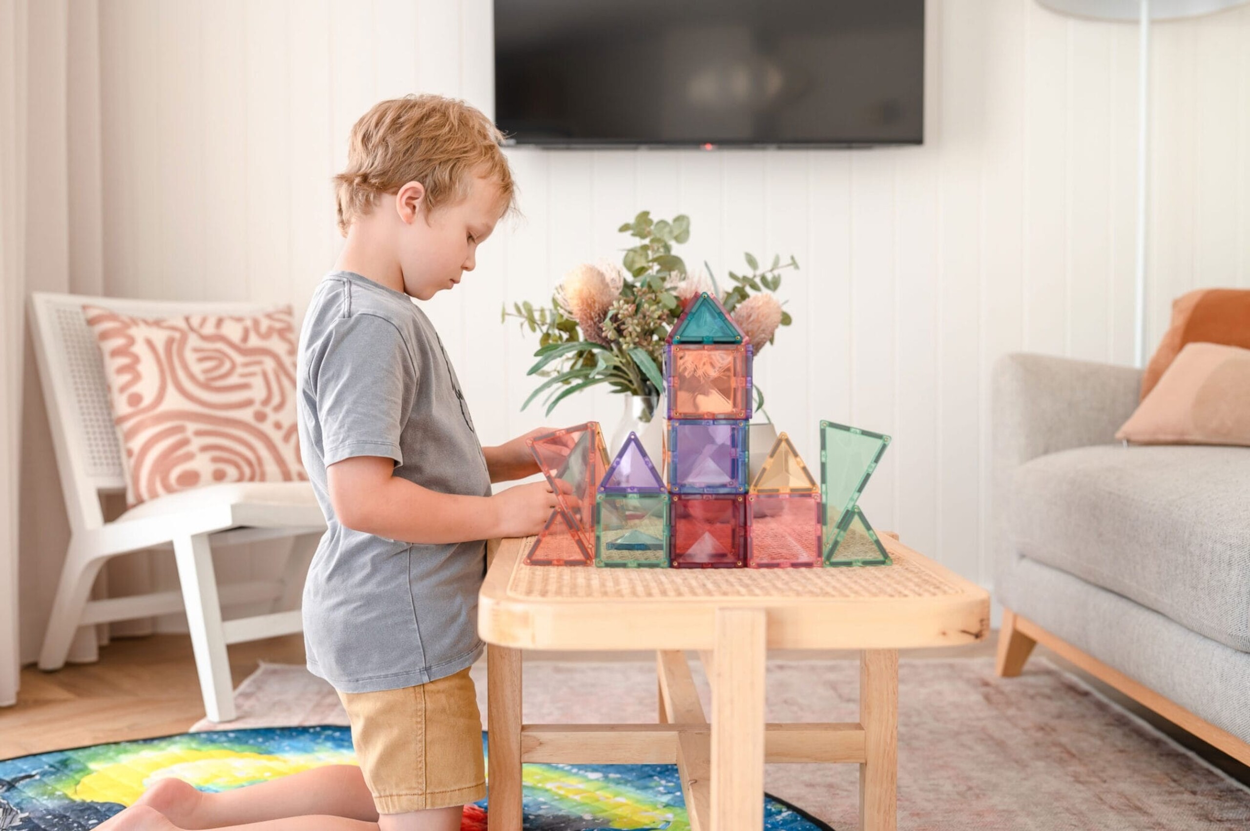 Connetix Pastel Square Pack - 40 vierkante Magnetische Tegels Connetix Pastel Square Pack - 40 vierkante Magnetische Tegels