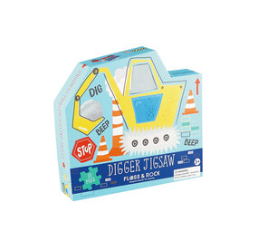 Floss & Rock Puzzel Construction (20 stukjes) Floss & Rock Puzzel Construction (20 stukjes)