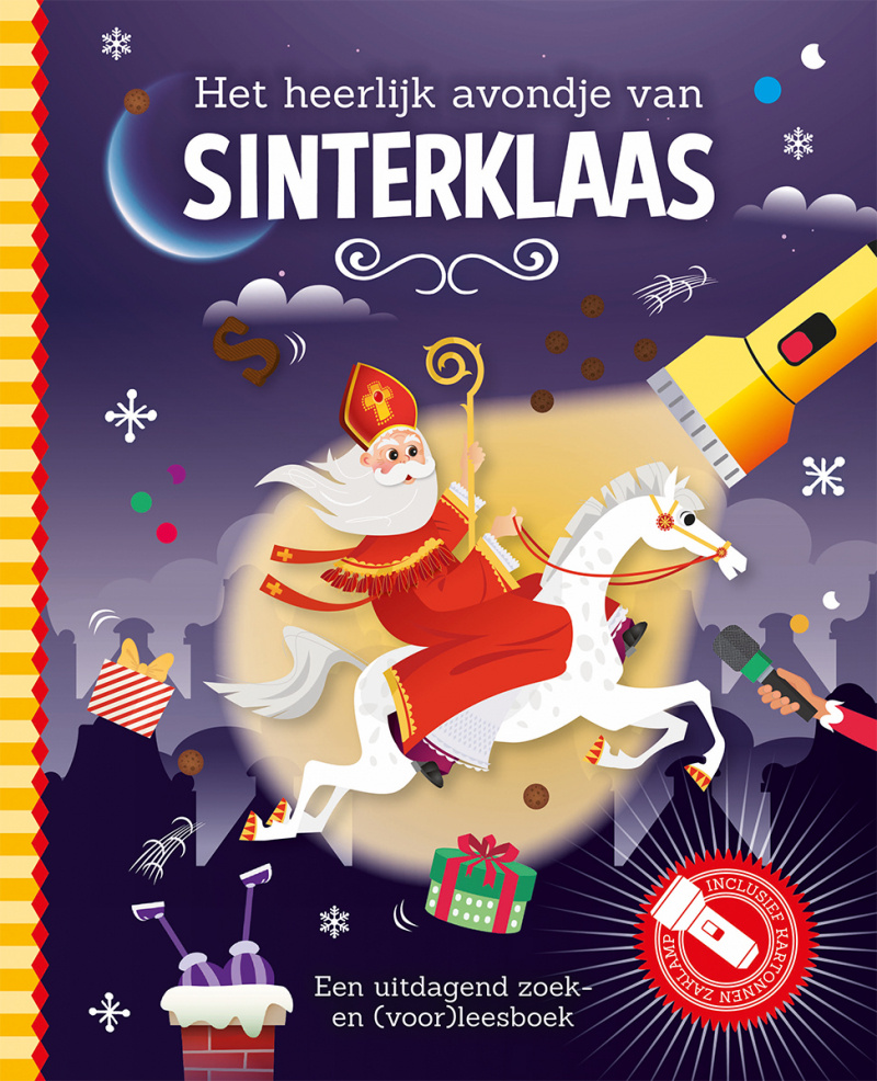 Zaklampboek - Het heerlijk avondje van Sinterklaas afbeelding