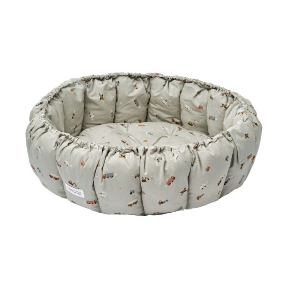 Liewood Speelmat Babynest Ola | Vehicles Dove Blue Liewood Speelmat Babynest Ola | Vehicles Dove Blue