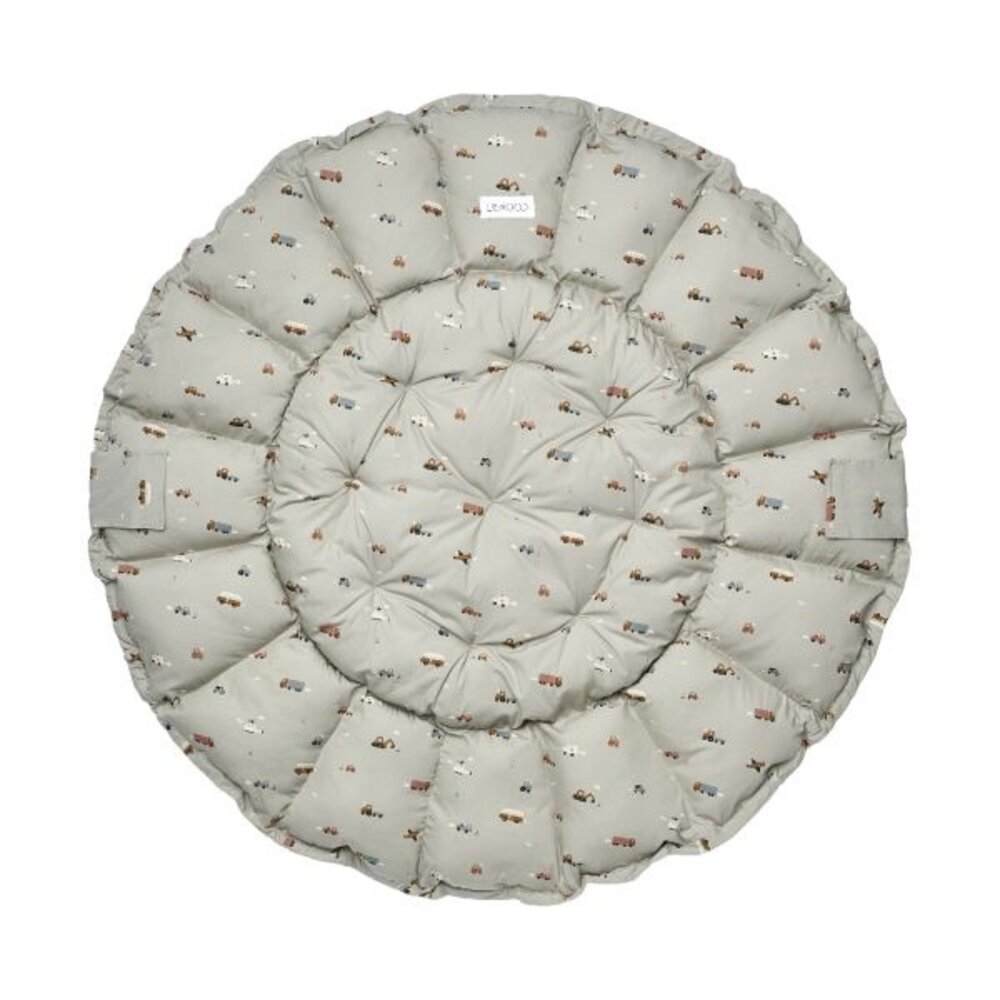 Liewood Speelmat Babynest Ola | Vehicles Dove Blue Liewood Speelmat Babynest Ola | Vehicles Dove Blue