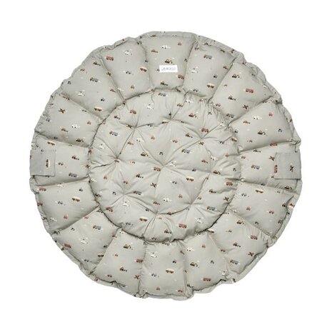 Liewood Speelmat Babynest Ola | Vehicles Dove Blue Liewood Speelmat Babynest Ola | Vehicles Dove Blue