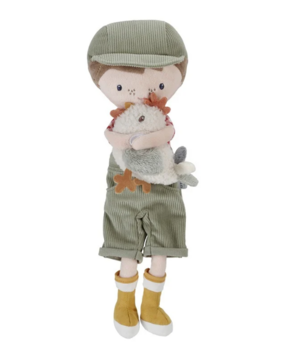 Little Dutch Knuffelpop Boer Jim met kip | 35cm Little Dutch Knuffelpop Boer Jim met kip | 35cm