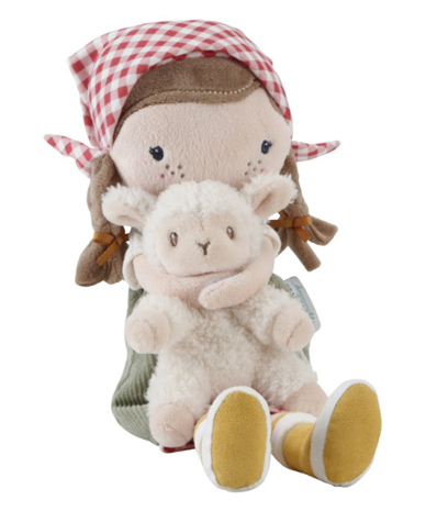 Little Dutch Knuffelpop Boerin Rosa met schaap | 35cm Little Dutch Knuffelpop Boerin Rosa met schaap | 35cm