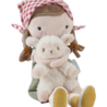 Little Dutch Knuffelpop Boerin Rosa met schaap | 35cm Little Dutch Knuffelpop Boerin Rosa met schaap | 35cm