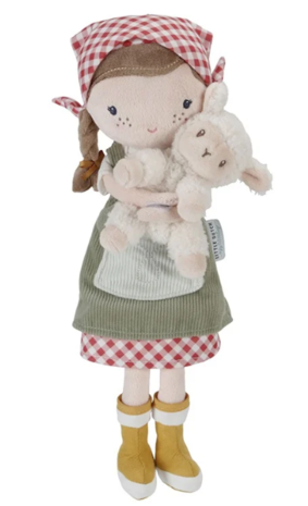 Little Dutch Knuffelpop Boerin Rosa met schaap | 35cm Little Dutch Knuffelpop Boerin Rosa met schaap | 35cm
