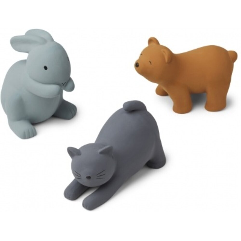 Liewood David Speelgoeddieren (3 stuks) | Blue Multi Mix Liewood David Speelgoeddieren (3 stuks) | Blue Multi Mix