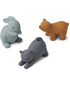 Liewood David Speelgoeddieren (3 stuks) | Blue Multi Mix
