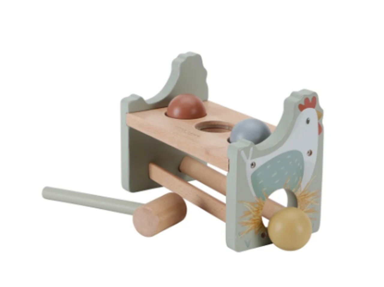 Little Dutch Hamerbankje met ballen | Little Farm Little Dutch Hamerbankje met ballen | Little Farm