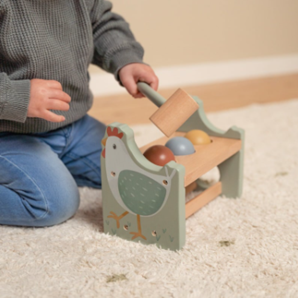 Little Dutch Hamerbankje met ballen | Little Farm Little Dutch Hamerbankje met ballen | Little Farm