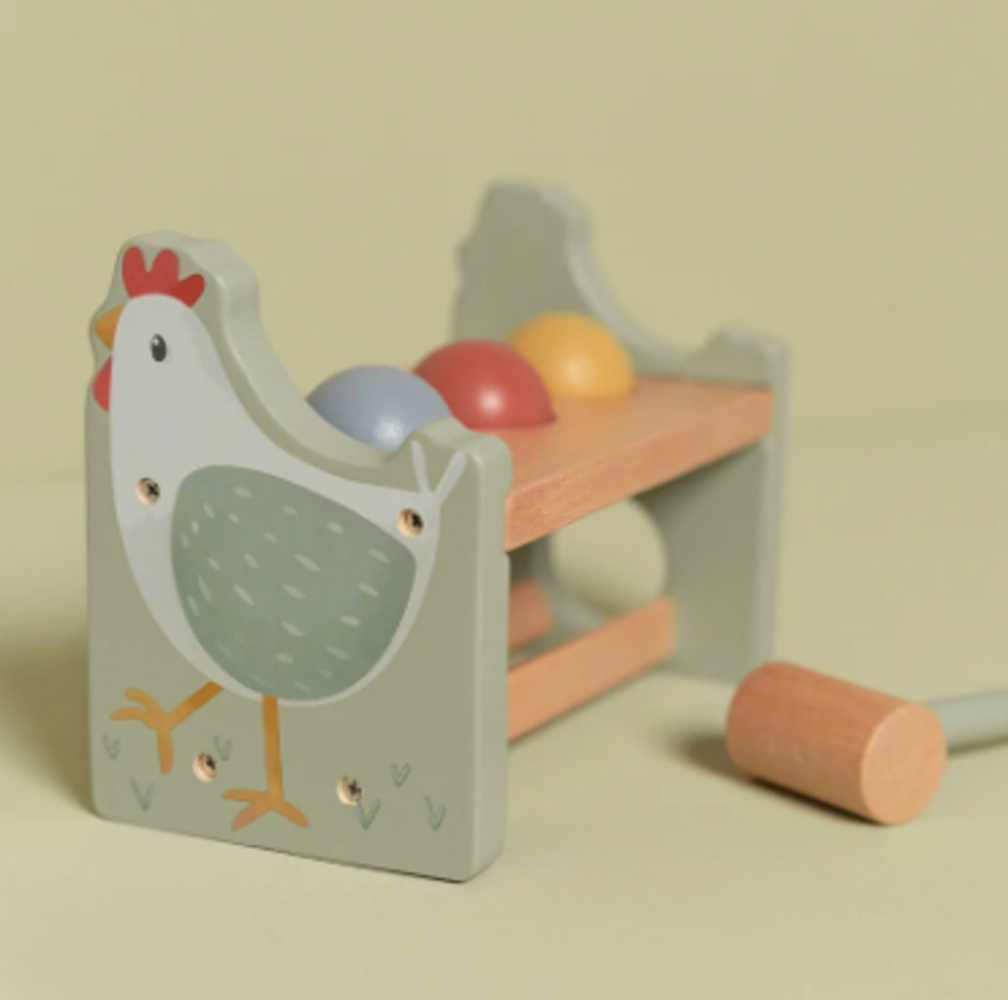 Little Dutch Hamerbankje met ballen | Little Farm Little Dutch Hamerbankje met ballen | Little Farm