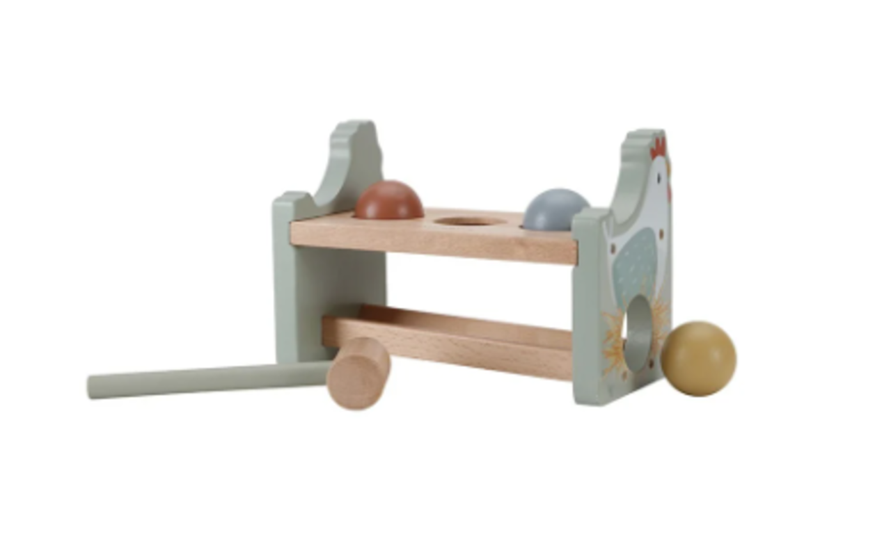 Little Dutch Hamerbankje met ballen | Little Farm Little Dutch Hamerbankje met ballen | Little Farm