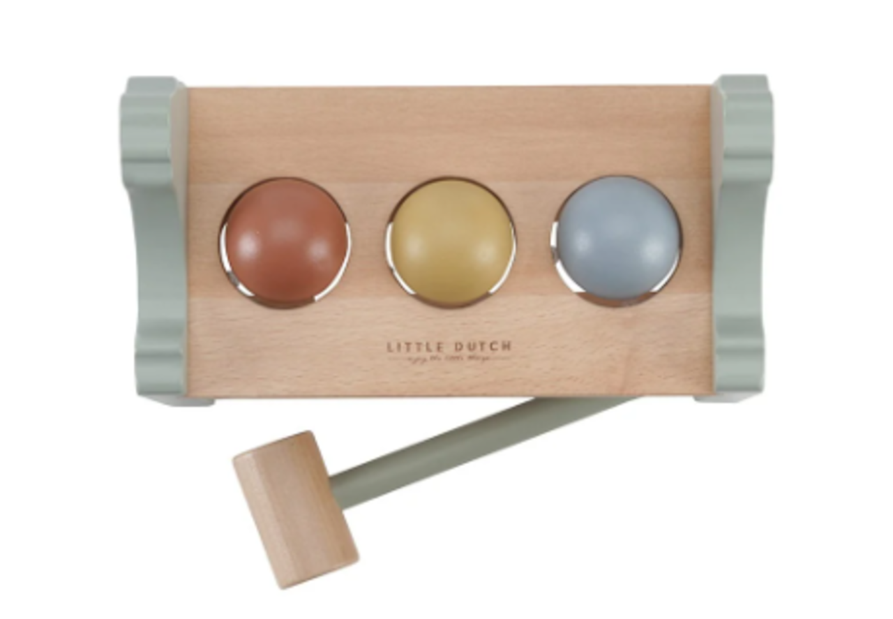 Little Dutch Hamerbankje met ballen | Little Farm Little Dutch Hamerbankje met ballen | Little Farm