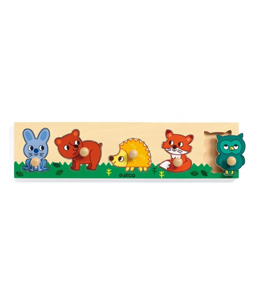 Djeco Houten Puzzel bosdieren Djeco Houten Puzzel bosdieren