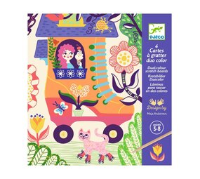 Djeco Krasplaatjes grappige huizen Djeco Krasplaatjes grappige huizen