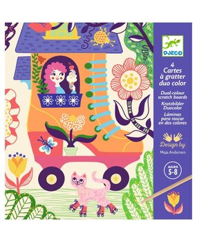 Djeco Krasplaatjes grappige huizen Djeco Krasplaatjes grappige huizen