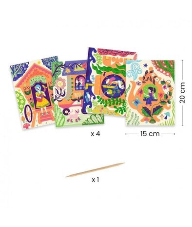 Djeco Krasplaatjes grappige huizen Djeco Krasplaatjes grappige huizen