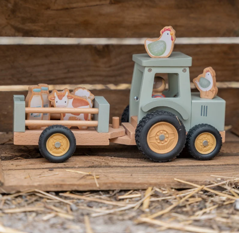 Little Dutch Tractor met trailer | Little Farm Little Dutch Tractor met trailer | Little Farm