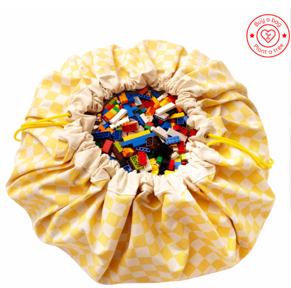 Play & Go Opbergzak | Vichy Yellow Play & Go Opbergzak | Vichy Yellow