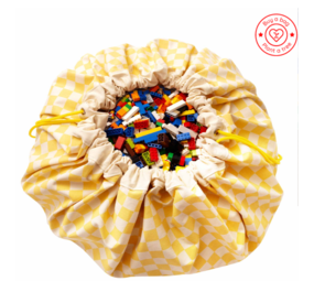 Play & Go Opbergzak | Vichy Yellow Play & Go Opbergzak | Vichy Yellow