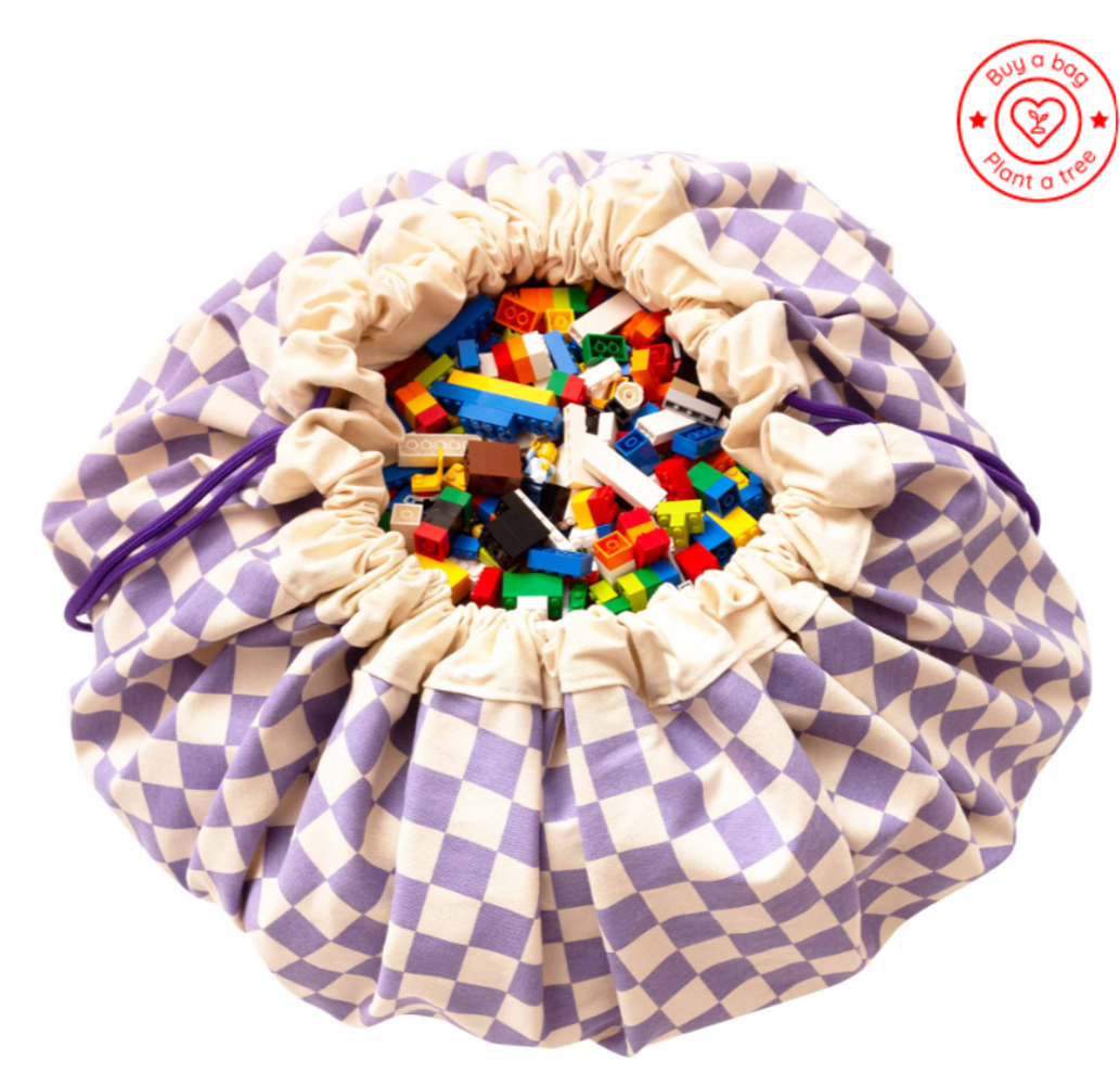 Play & Go Opbergzak | Vichy Purple Play & Go Opbergzak | Vichy Purple