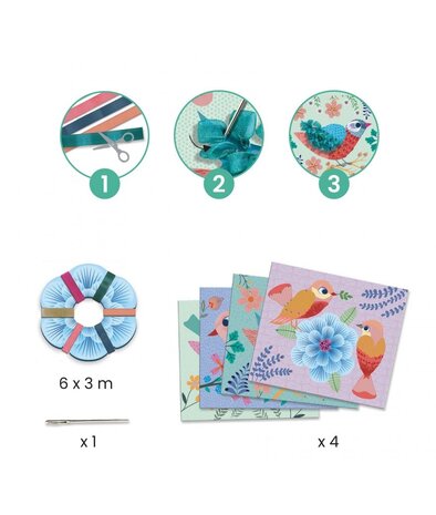 Djeco Knutselset Artistic loops  primavera Djeco Knutselset Artistic loops  primavera