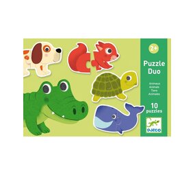 Djeco Puzzel duo dieren Djeco Puzzel duo dieren
