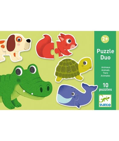 Djeco Puzzel duo dieren Djeco Puzzel duo dieren